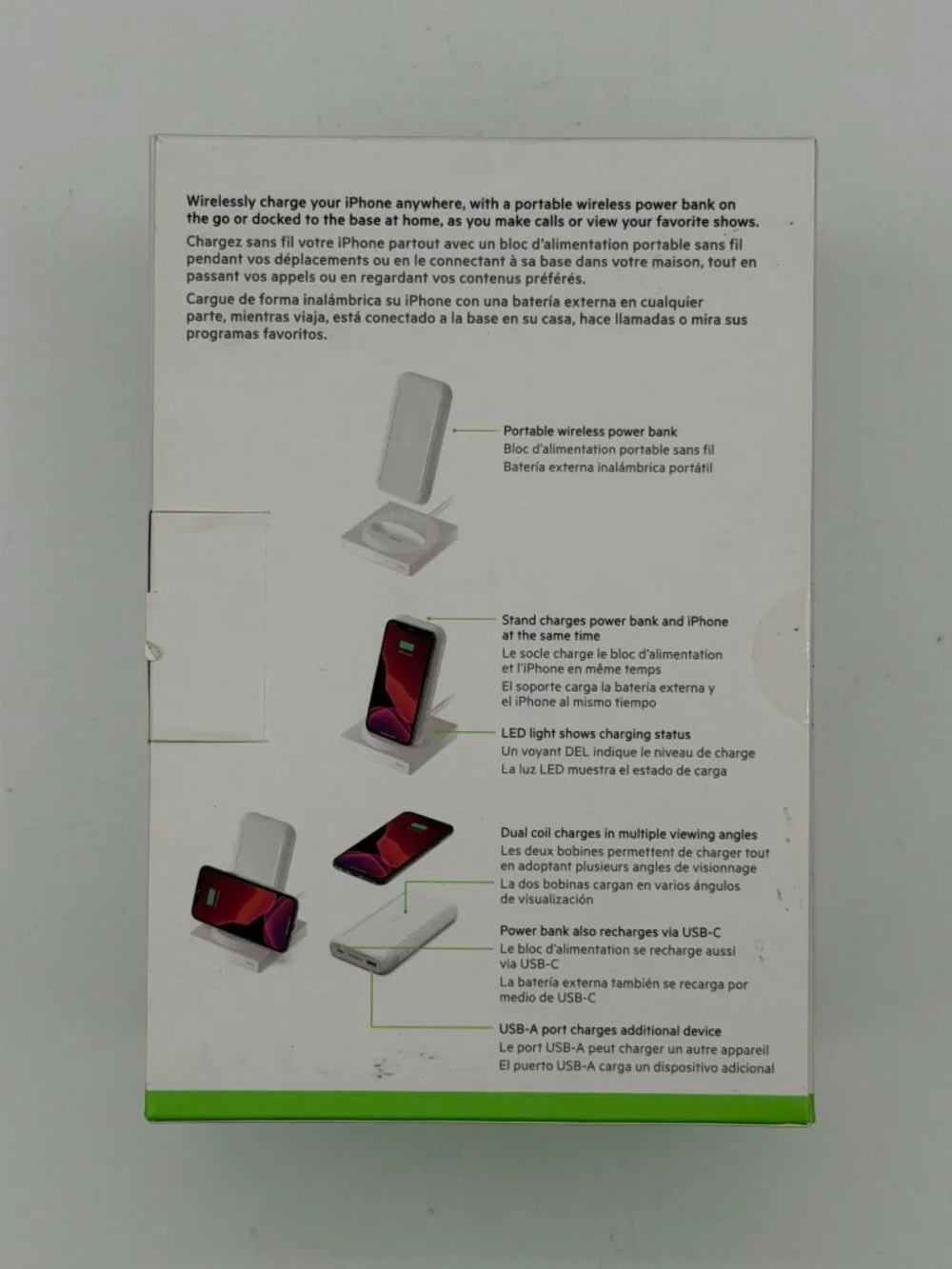 Belkin BoostCharge Portable Wireless Charger Stand 10000mAh 7.5W New Sealed